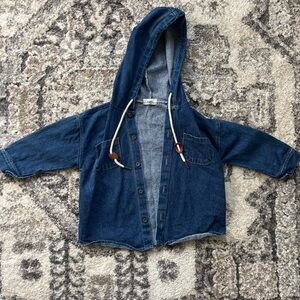 Kids Denim Hooded Jacket
